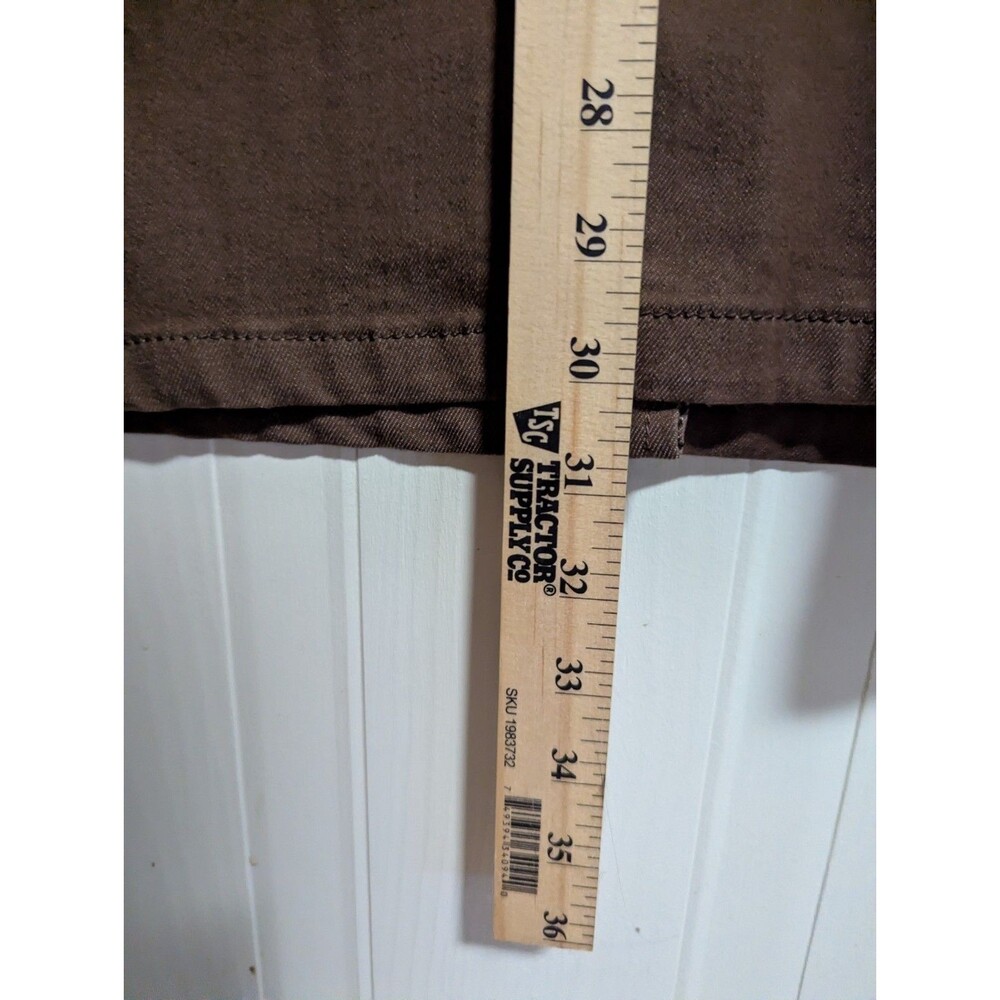 Blair Brown Twill Straight Pencil Skirt Plus Size 18W Pockets Midi Knee Mustang - Picture 8 of 8